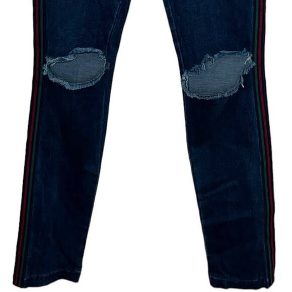 Nude Jeggings Mid-Rise Denim Pants Pull On Stretch Womens Size Medium Blue - Picture 5 of 9